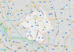 川口市の地図画像